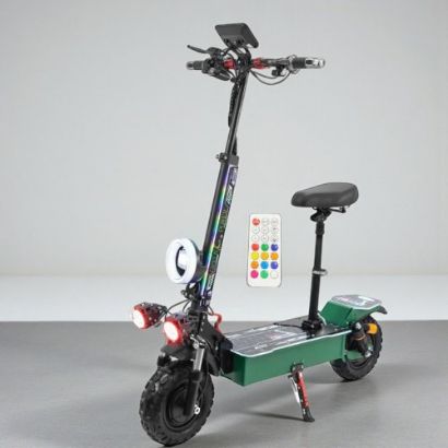 صورة سكوتر T07 اثنين دنمو 6000 واط – تصميم قوي مع إضاءة قابلة للتخصيص